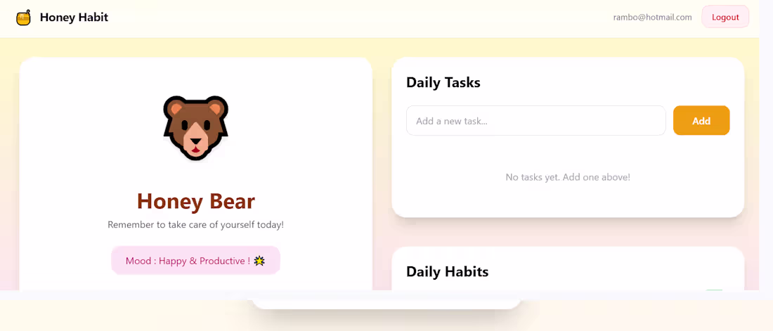 Cover image for Honey Habit: a productivity web