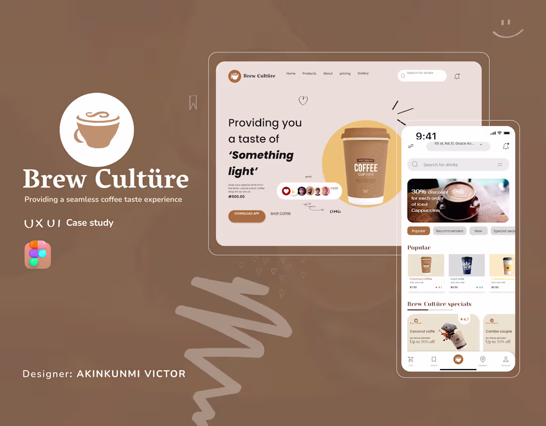 Cover image for Brew culture Online coffee shop