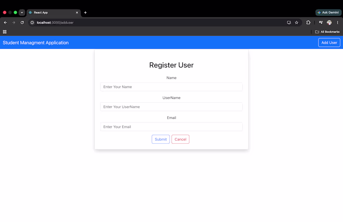 Cover image for CRUD Application 
I built and deployed