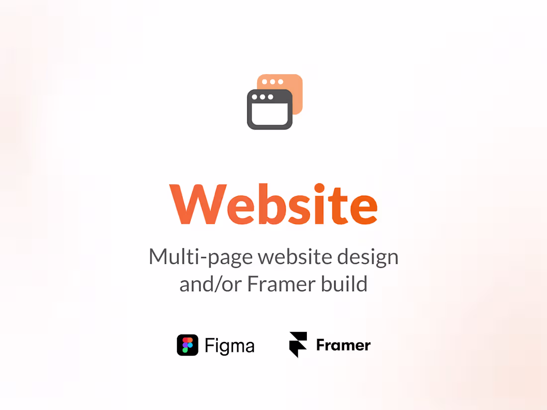 Cover image for Website Design & Framer Development
