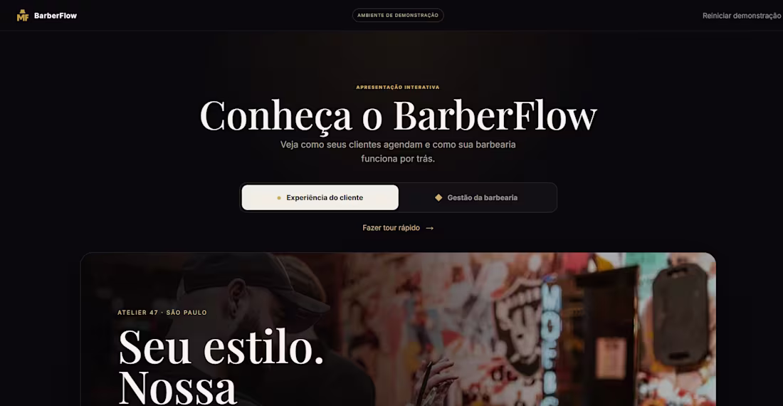Cover image for BarberFlow — Product & Booking Experience