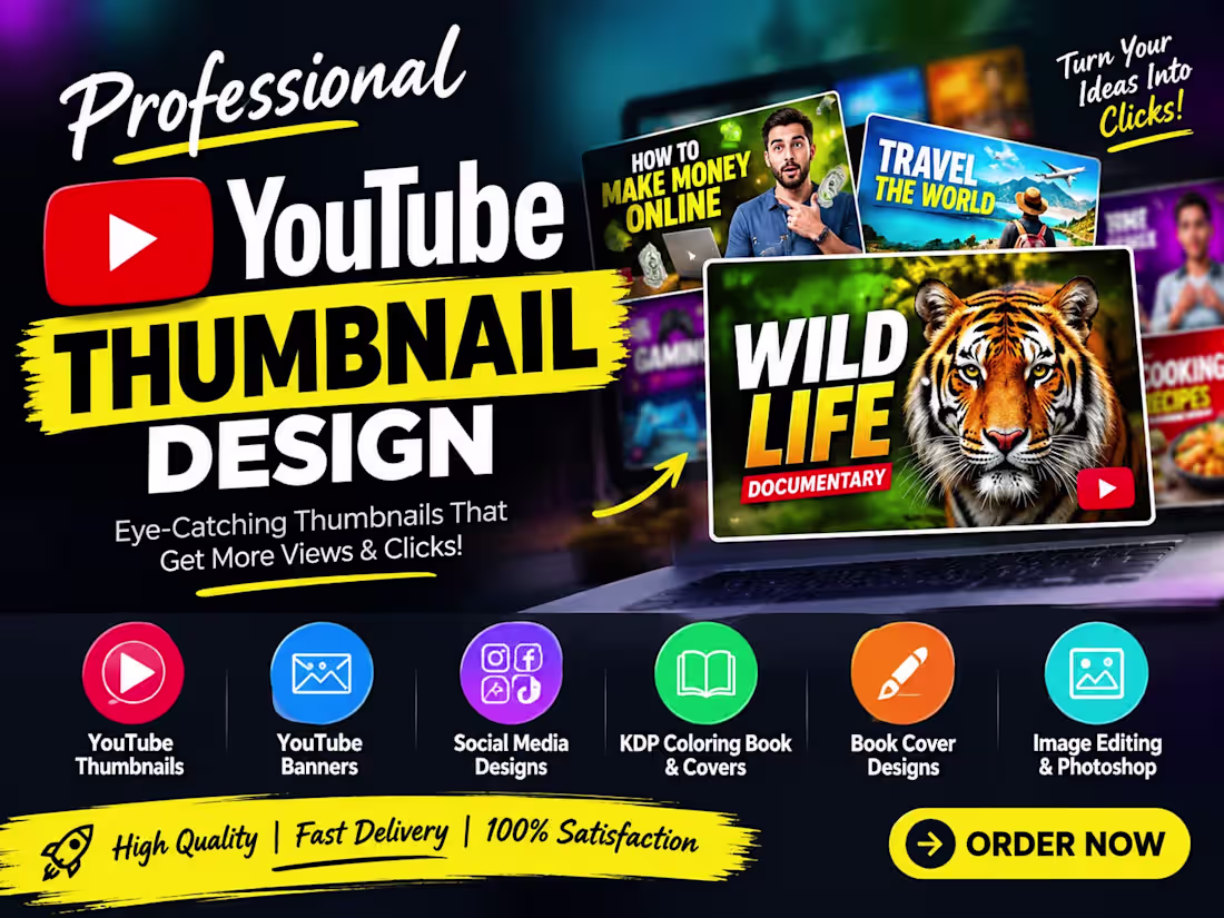Cover image for Professional YouTube Thumbnail Design