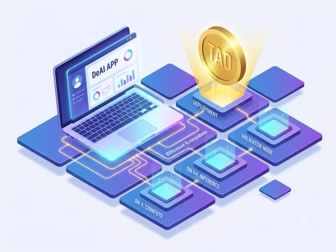 Cover image for AI blockchain apps development using Bittensor, Decentralized Ai