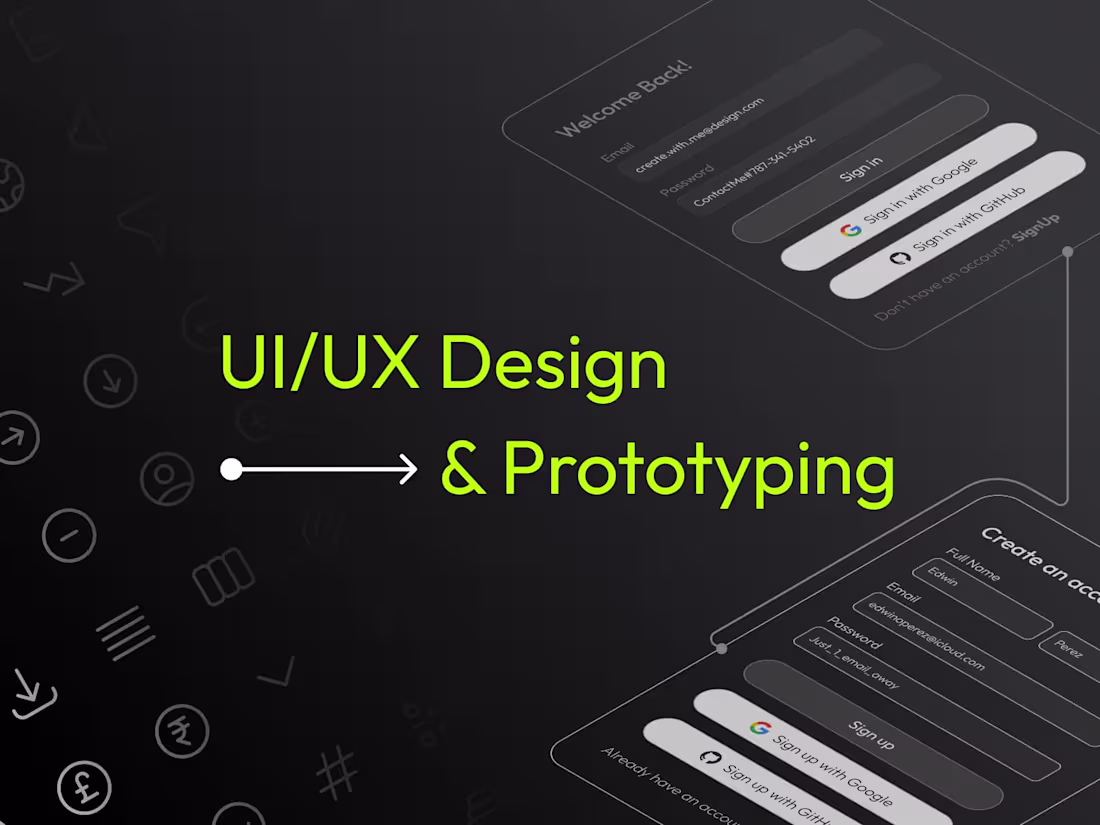 Cover image for UI/UX Design & Prototyping