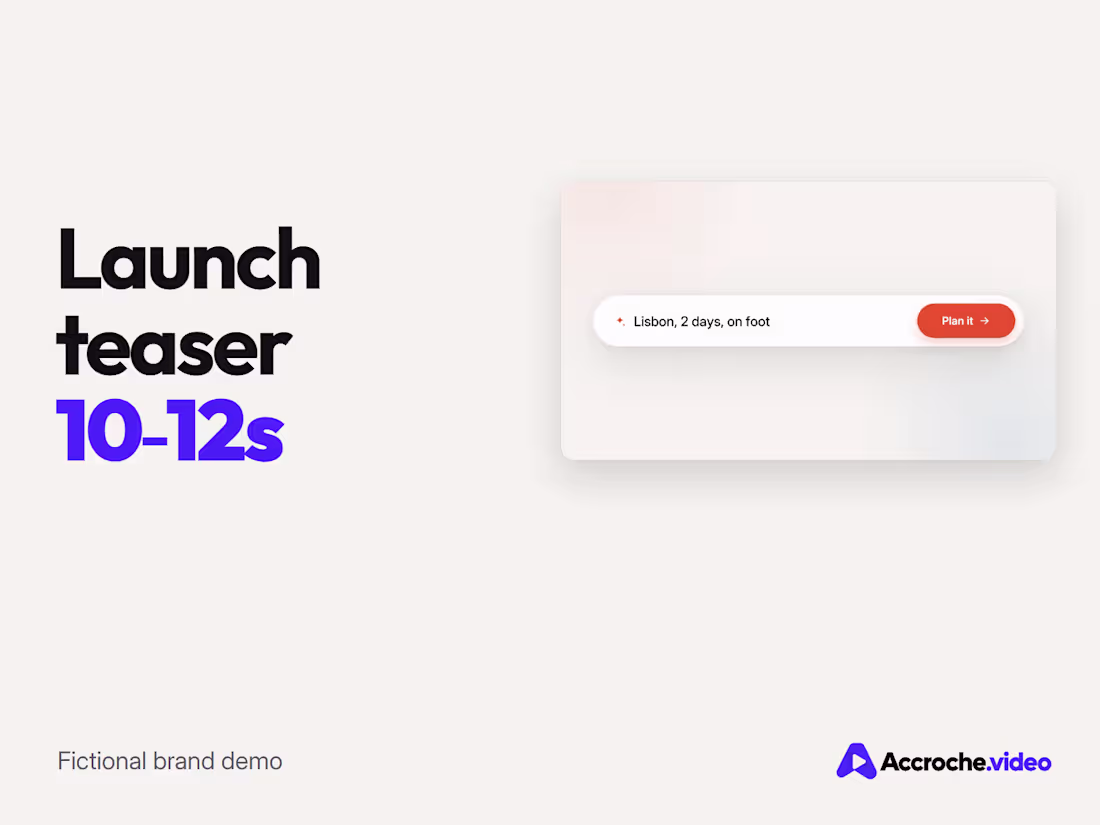 Cover image for Launch Teaser - 10-12s Product Moment, No Voice-over