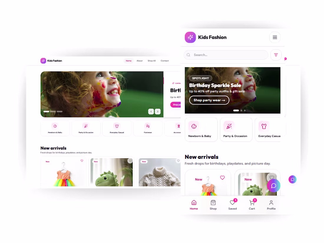 Cover image for KidsFashion - AI Powered Commerce