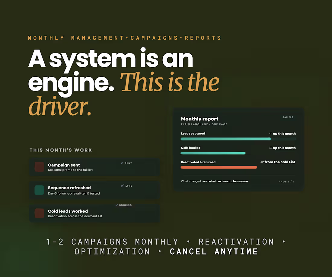 Cover image for Monthly System Management: Campaigns, Reports, Optimization