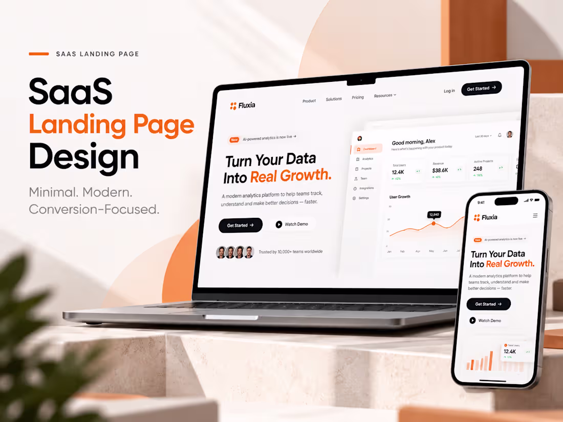 Cover image for SaaS Landing Page Design