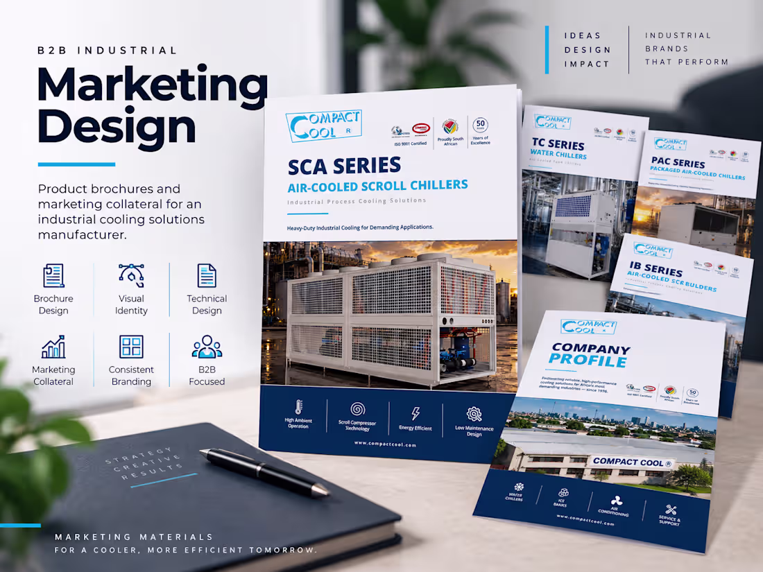 Cover image for I developed a cohesive suite of B2B marketing and sales coll...