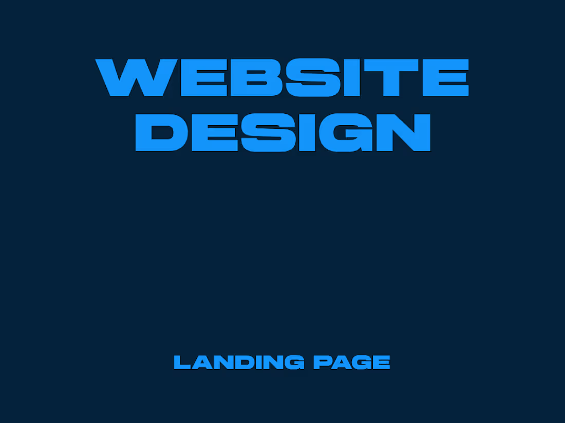 Cover image for Web Design | Landing Page