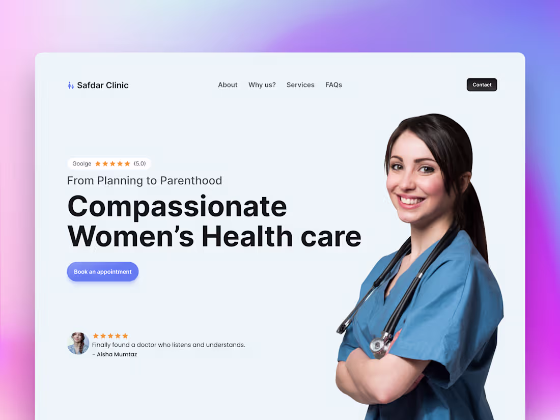 Cover image for Landing Page Design (Figma)