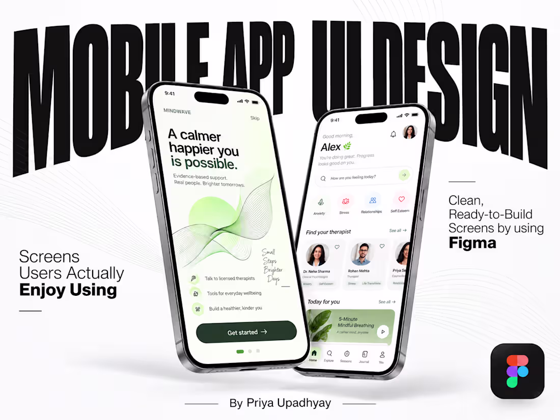 Cover image for Mobile App UI Design - Screens Users Actually Enjoy Using