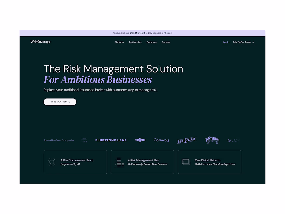 Cover image for WithCoverage - The Risk Management