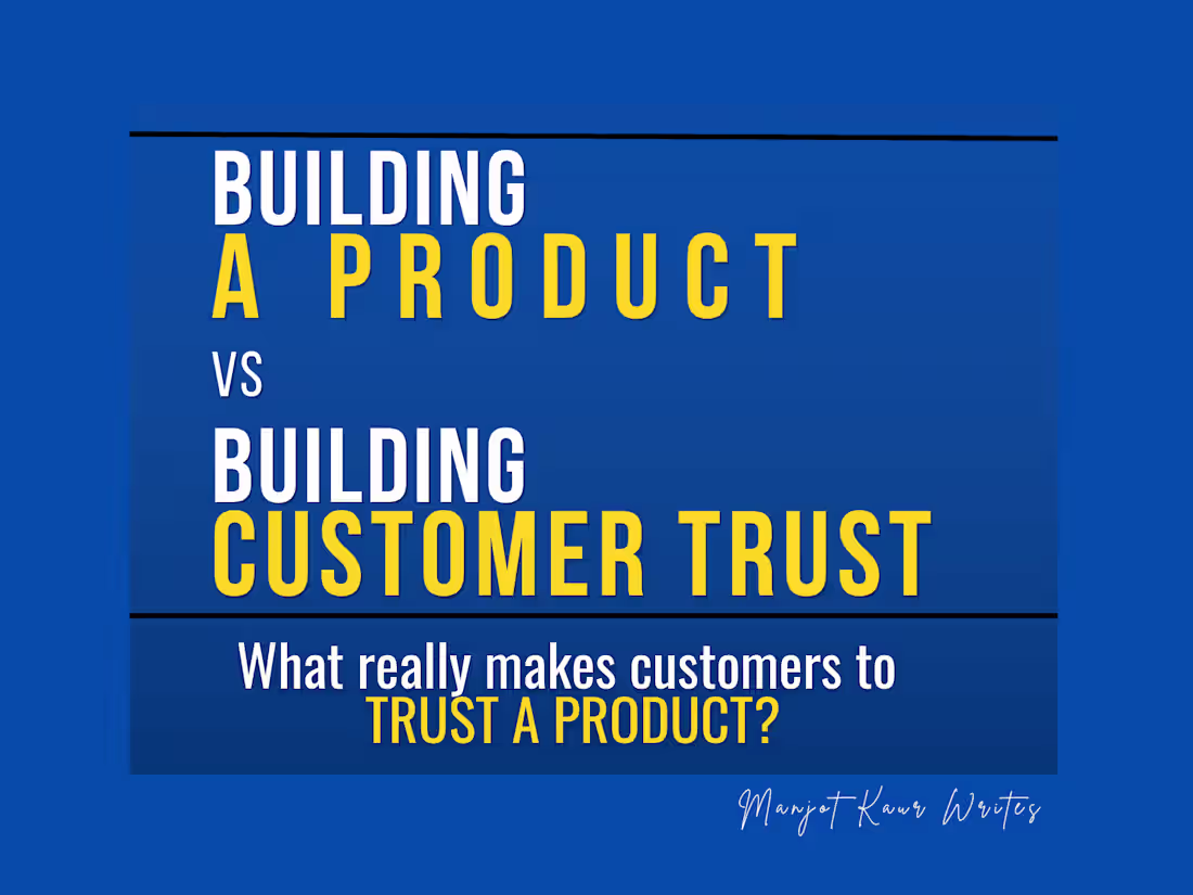 Cover image for BUILDING A PRODUCT vs BUILDING
CUSTOMER
