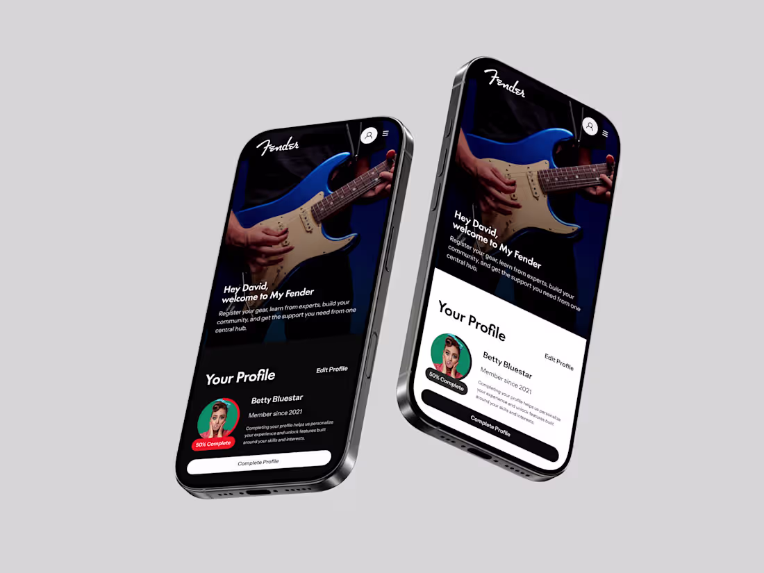 Cover image for MyFender Redesign: