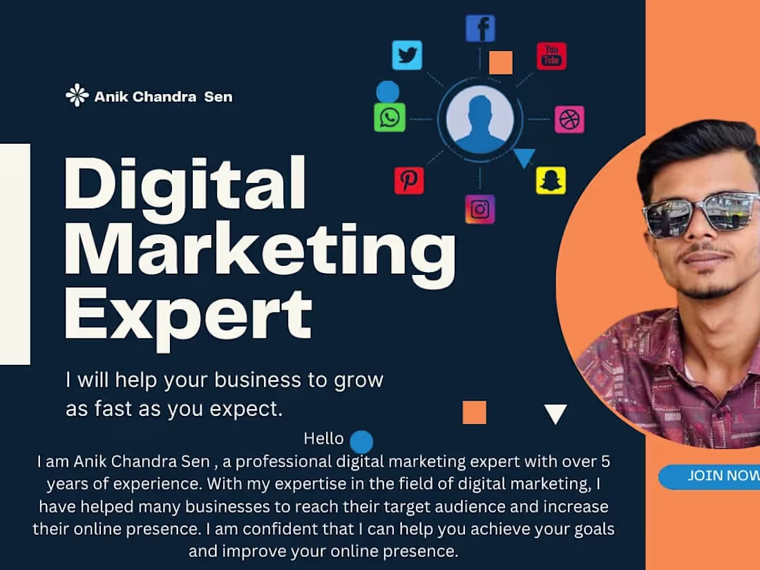 Cover image for "I will professionally set up and integrate your social media.