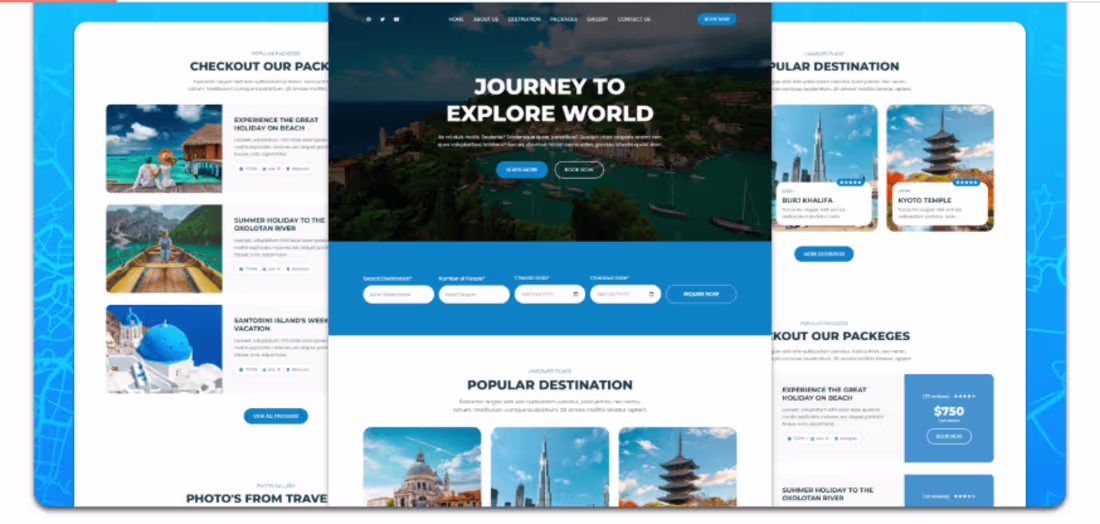 Cover image for Traveler is a user-friendly travel website that allows users...