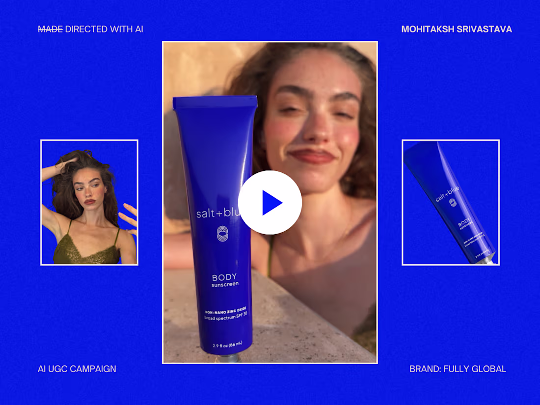 Cover image for AI UGC Ad for Salt+Blue