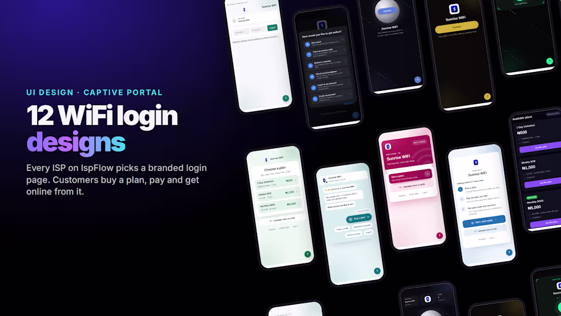 Cover image for 12 WiFi login designs for