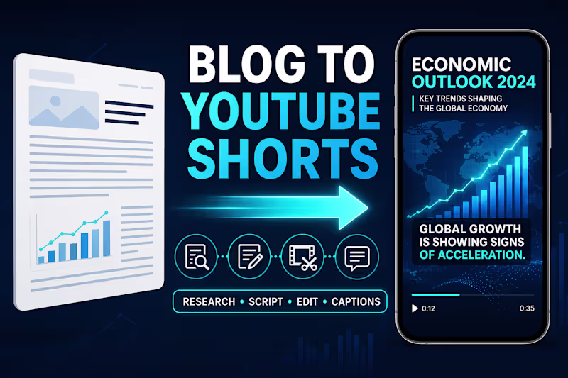 Cover image for Blog Post to Engaging YouTube Short Video