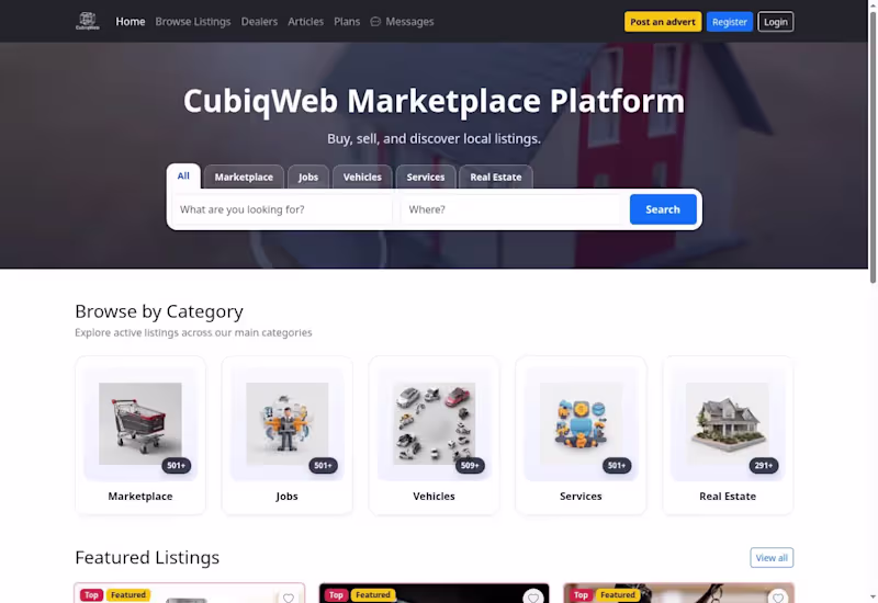 Cover image for A highly customizable marketplace platform