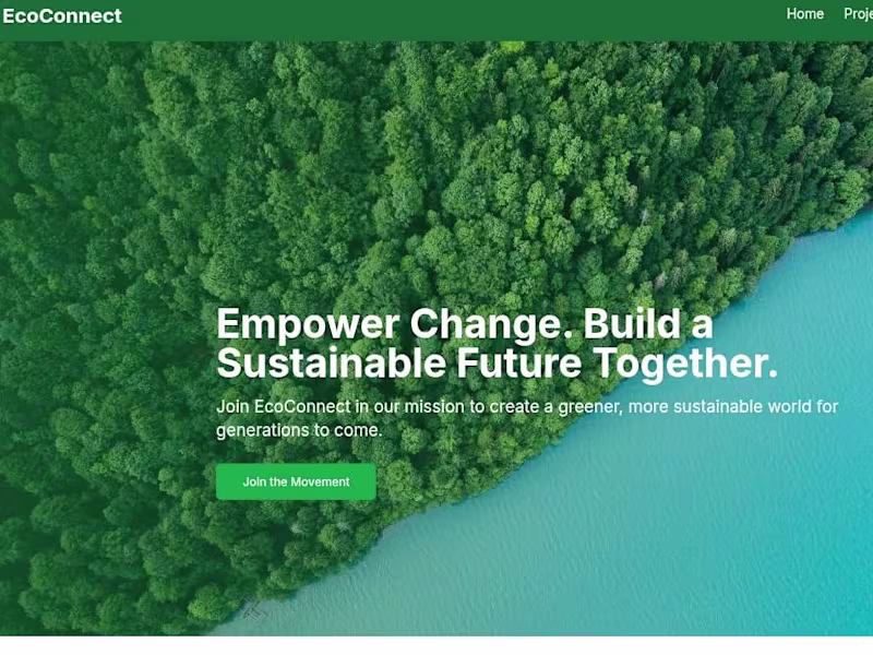 Cover image for EcoConnect:"Empowering Change, Together"