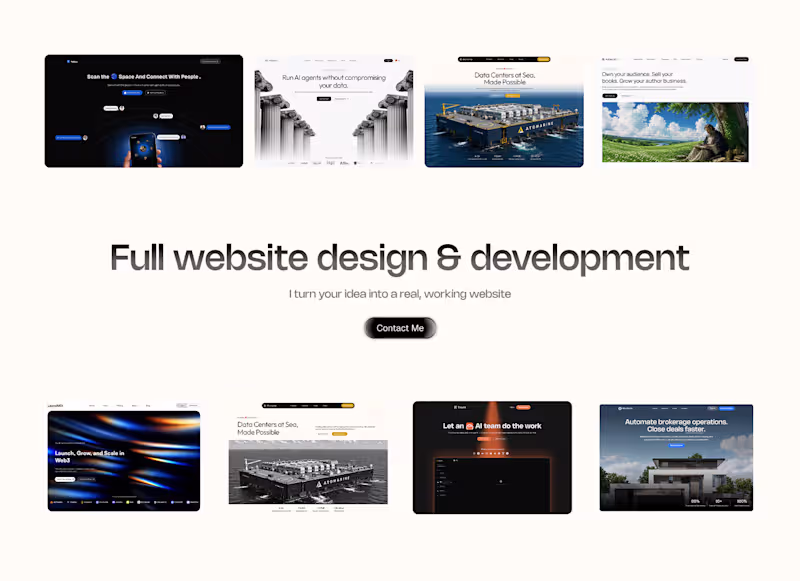 Cover image for Full Website Design & Development — Advanced