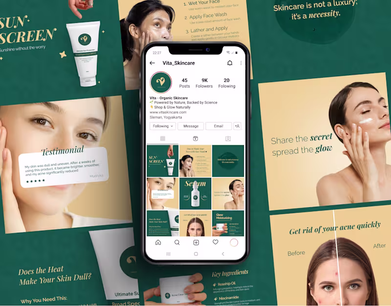 Cover image for Designed a complete Instagram content