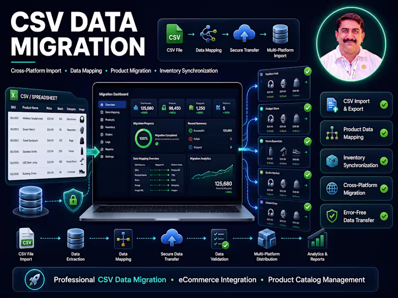 Cover image for 10,000+ Products Migrated via CSV — Zero Data Loss