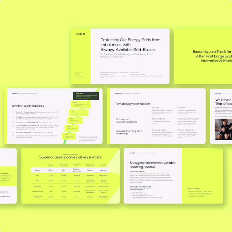 Cover image for Exaum: Investor Pitch Deck in Half a Day