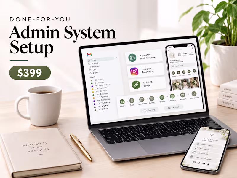 Cover image for Done-For-You Admin System Setup