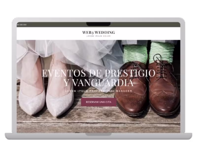 Cover image for Diseño web de invitaciones digitales para agencias de bodas