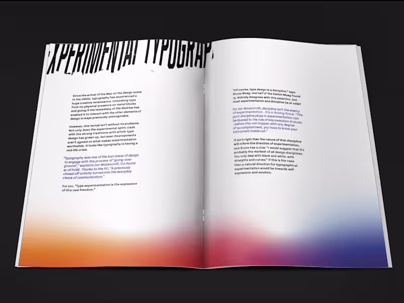 Cover image for
Typography editorial design