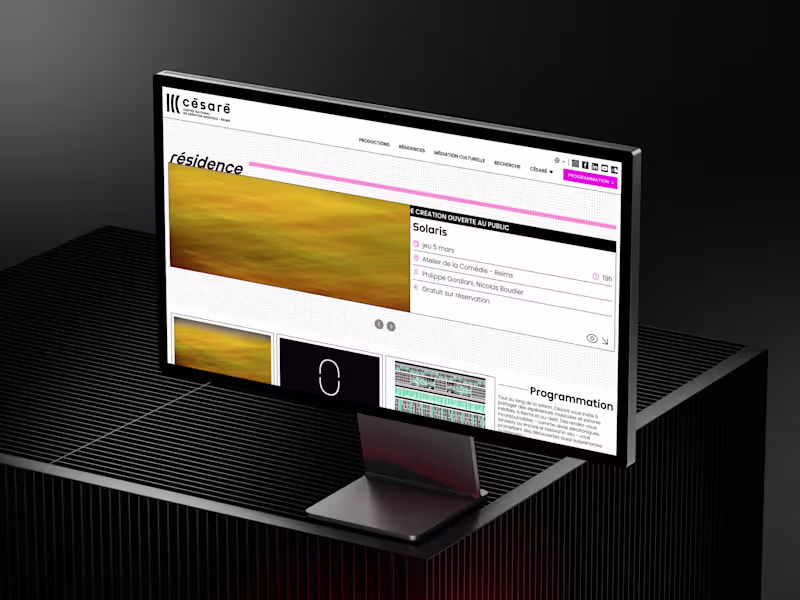 Cover image for Césaré Website Redesign