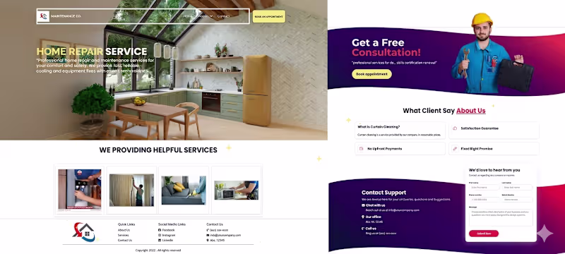 Cover image for High-Converting Landing Page Funnel Design for Home Repair