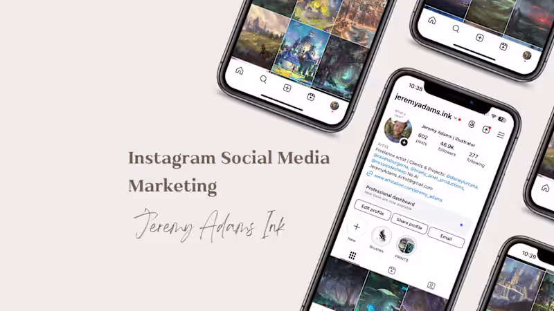 Cover image for Growing an Artist's Instagram to over 45k Followers