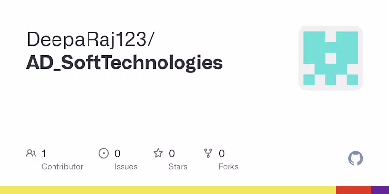 Cover image for GitHub - DeepaRaj123/AD_SoftTechnologies