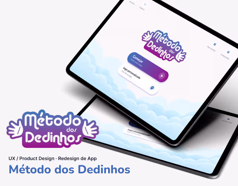 Cover image for Método dos Dedinhos — Redesign de App