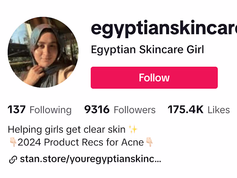 Cover image for Skincare Content Creator