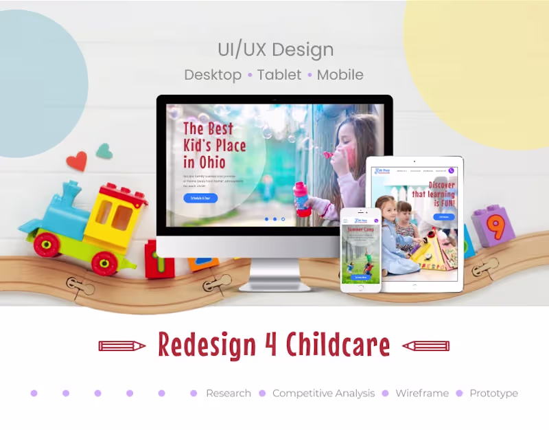 Cover image for Redesign Childcare Service | Kid's Place