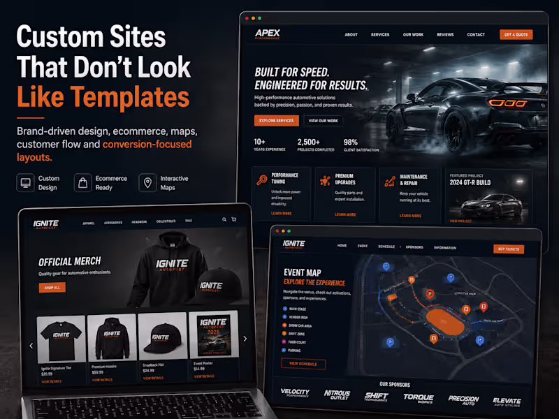 Cover image for Websites built with decades of real world business experience