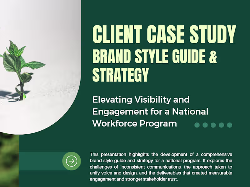Cover image for National Agricultural Workforce Program Brand Guide and Personas