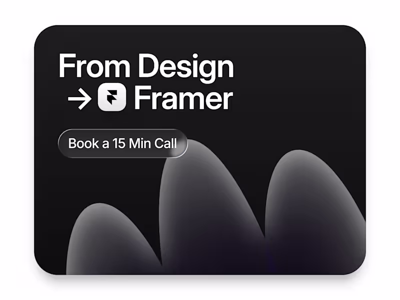 Cover image for  From Design to Framer Support