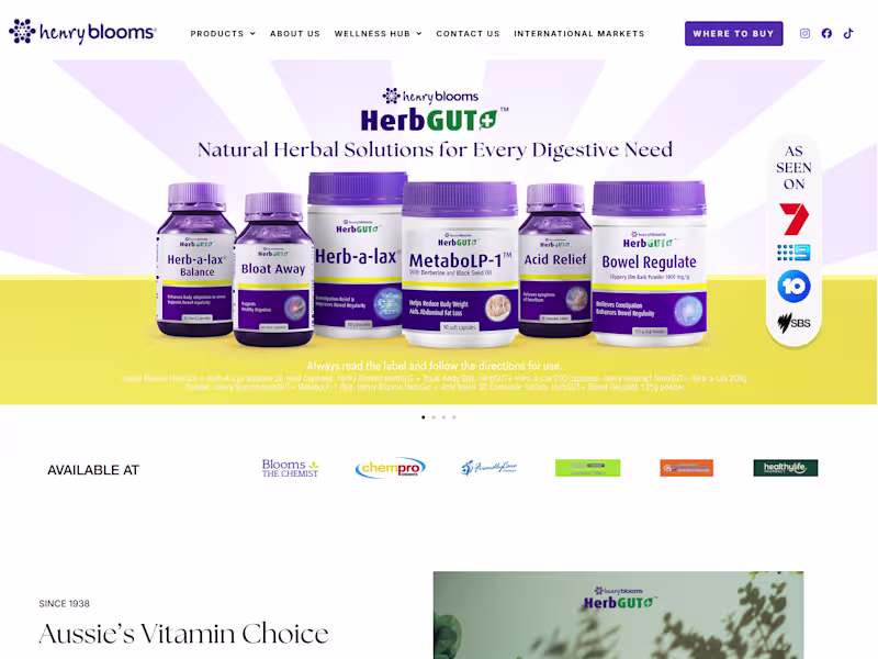 Cover image for Henry Blooms – Health &