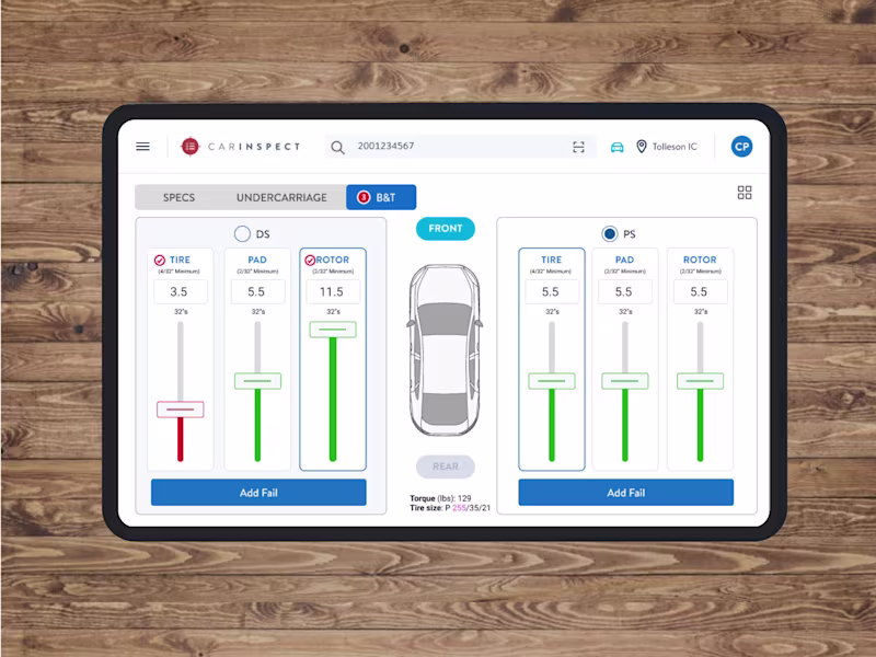 Cover image for Internal Inspection app for used cars startup