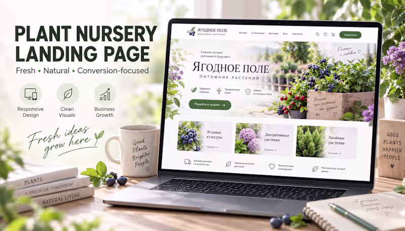 Cover image for Darino — Plant Nursery E-commerce Website