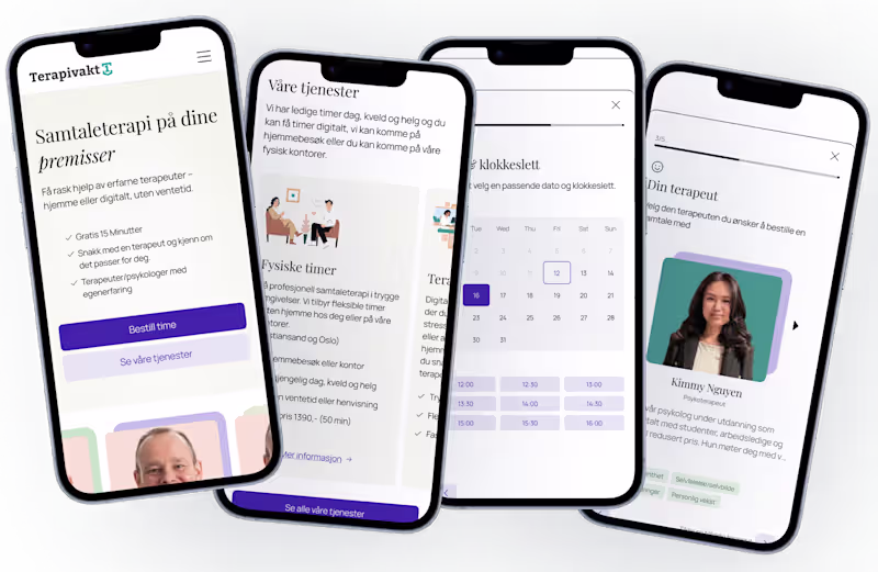 Cover image for Terapivakten Booking Platform Redesign