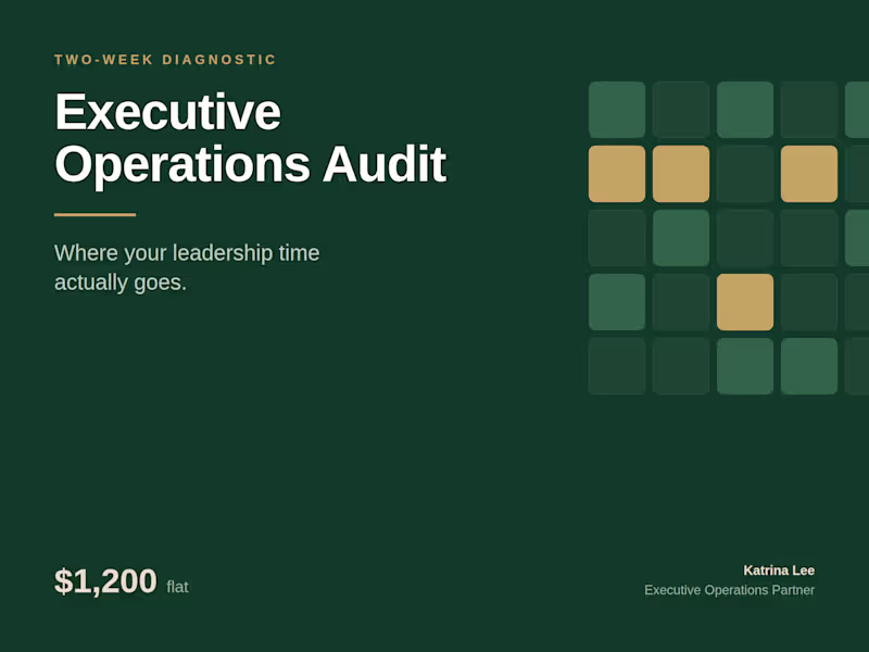 Cover image for Executive Operations Audit for Founders