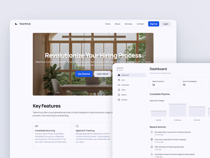 Cover image for HR Hiring Portal App Development