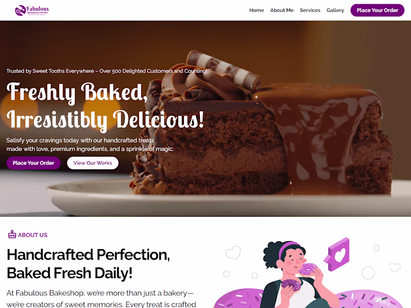 Cover image for Fabulous Bake Shop – Crafting a Delightful Digital Experience